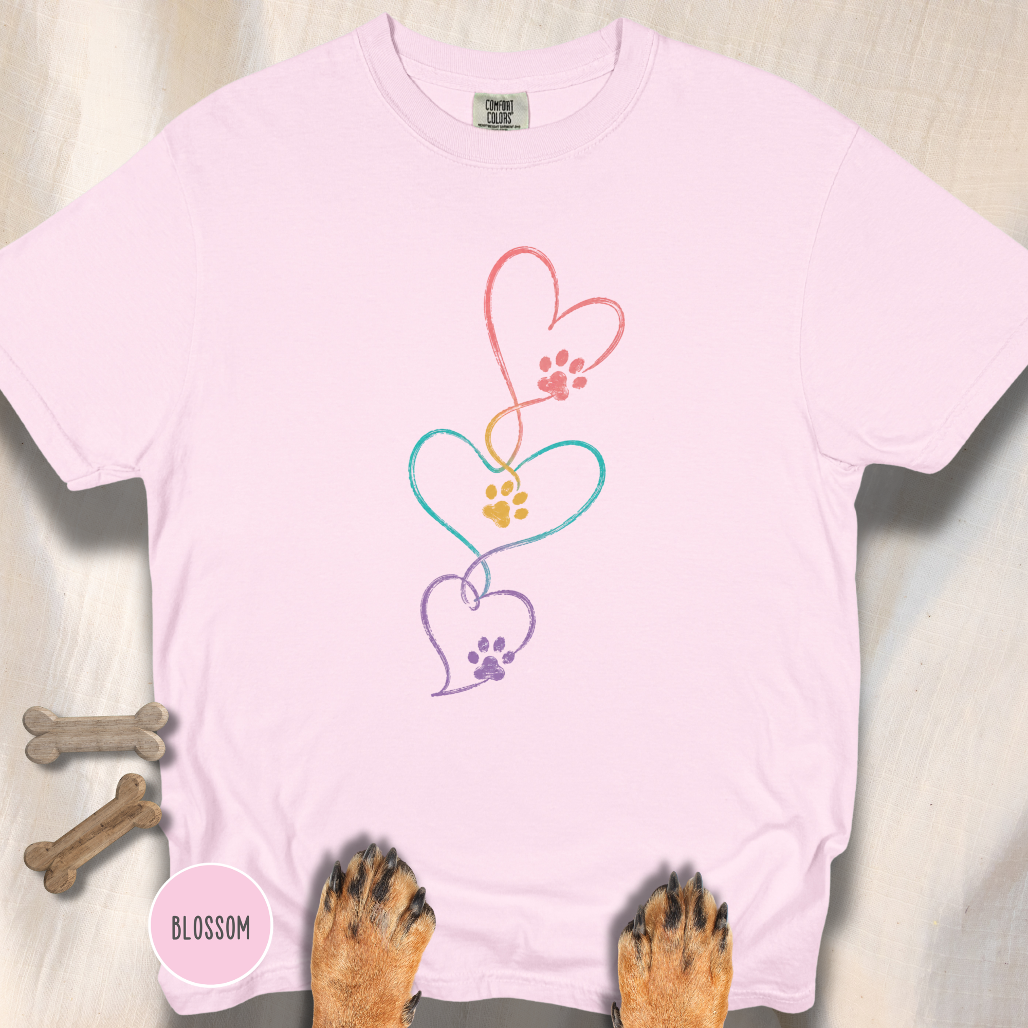 Heart Linked Paw T-shirt