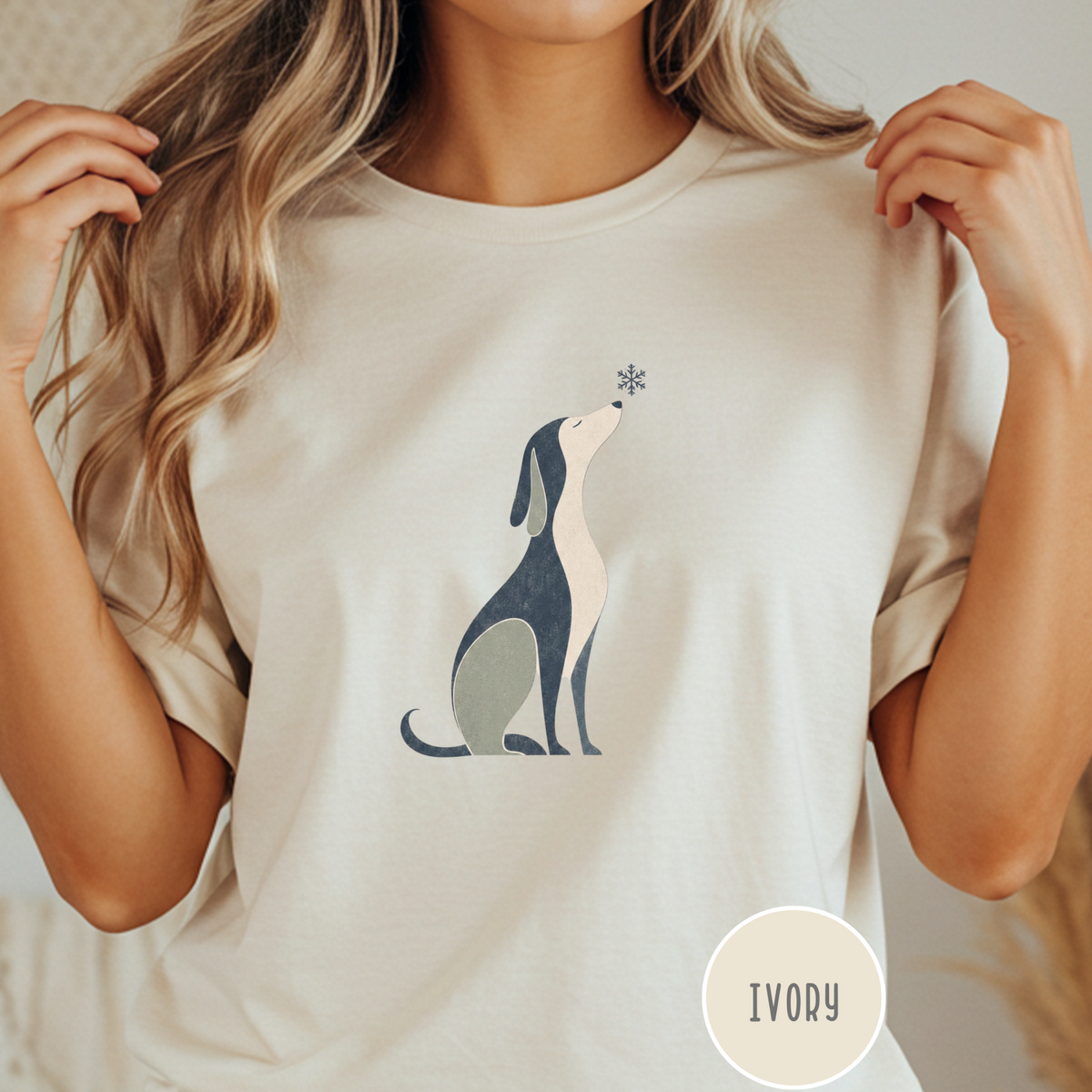 When the Snow Flies Dog T-shirt