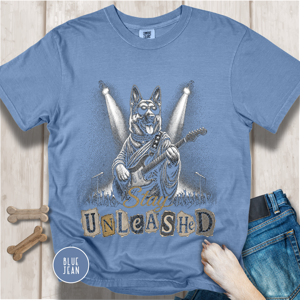 Stay Unleashed German Shepherd Vintage Graphic T-shirt