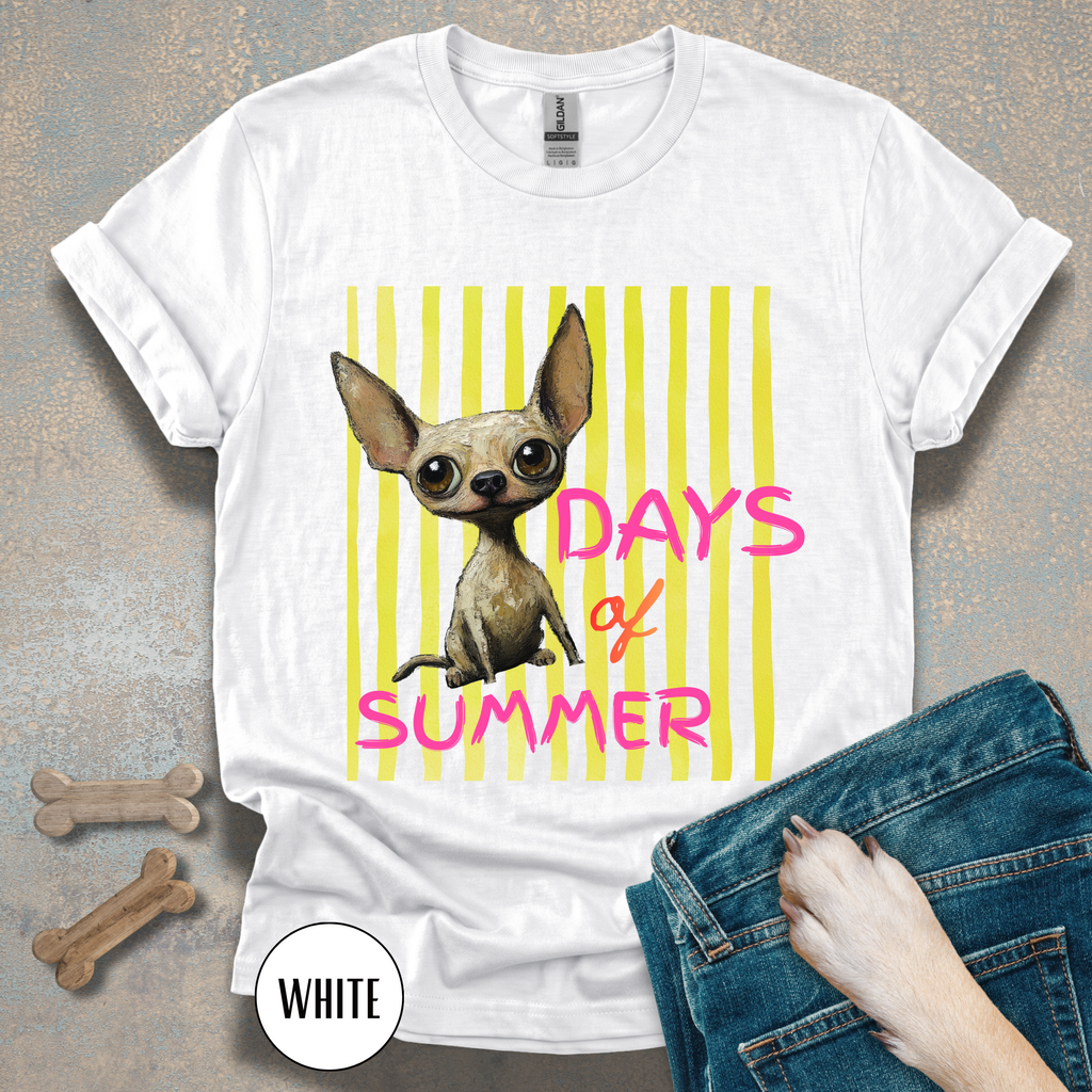 Dog Days of Summer Chihuahua Graphic T-Shirt