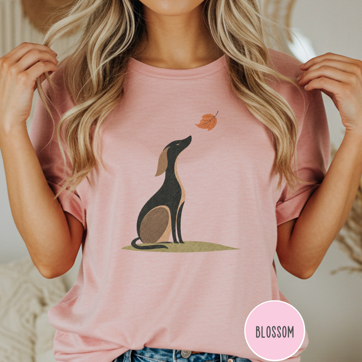 A Dog in Autumn T-shirt