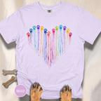 Paw Print Paint Heart T-shirt