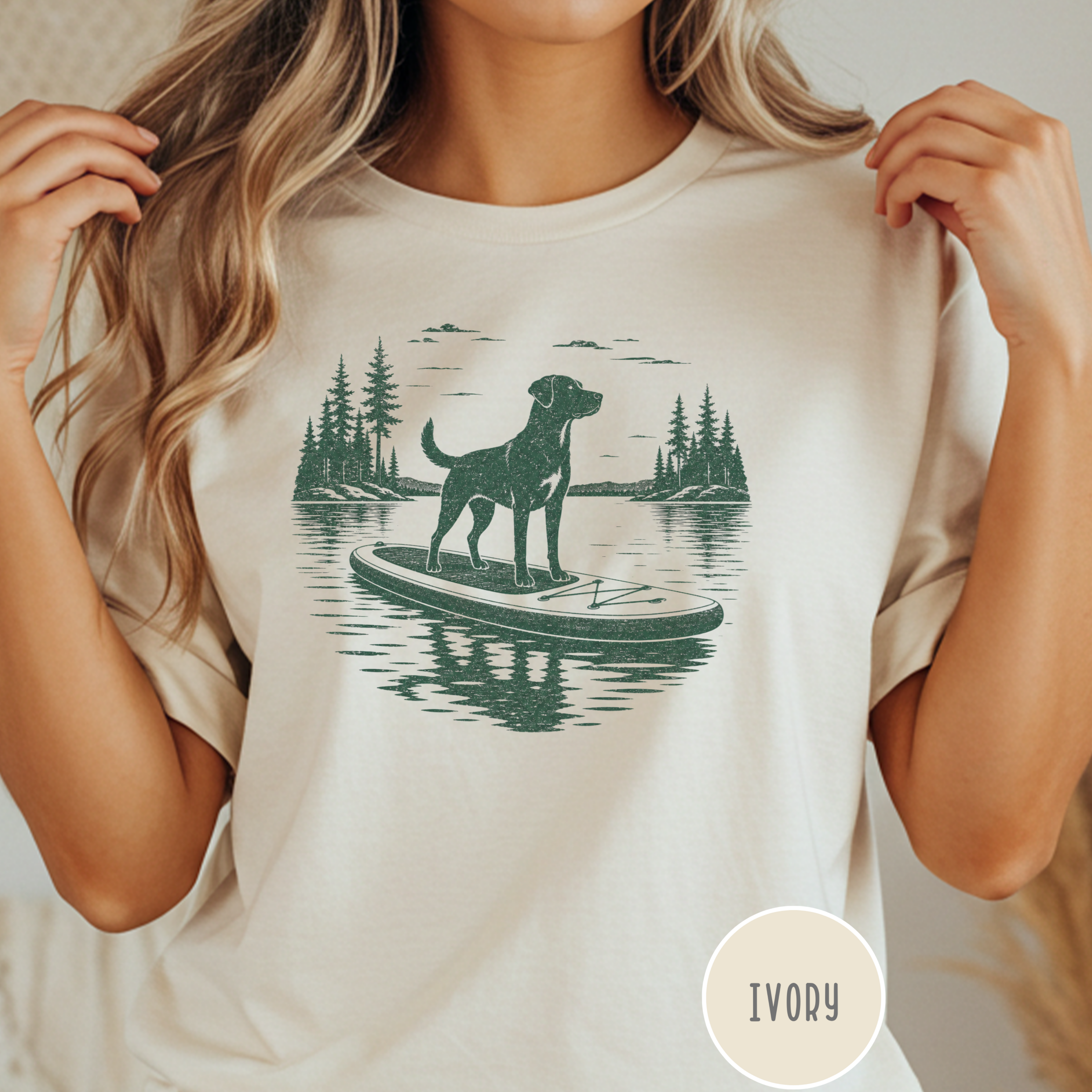 Paddleboard Dog  T-shirt