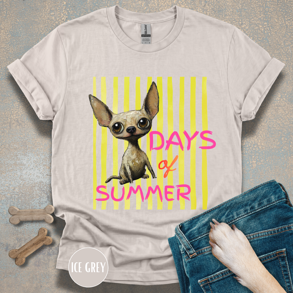 Dog Days of Summer Chihuahua Graphic T-Shirt