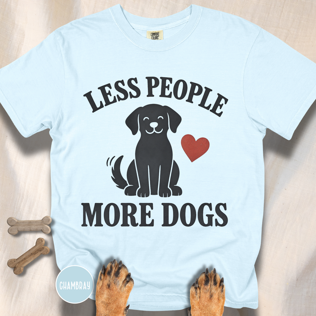 Less People More Dogs T-shirt