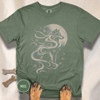 Snow Wolf Under the Moon  T-shirt