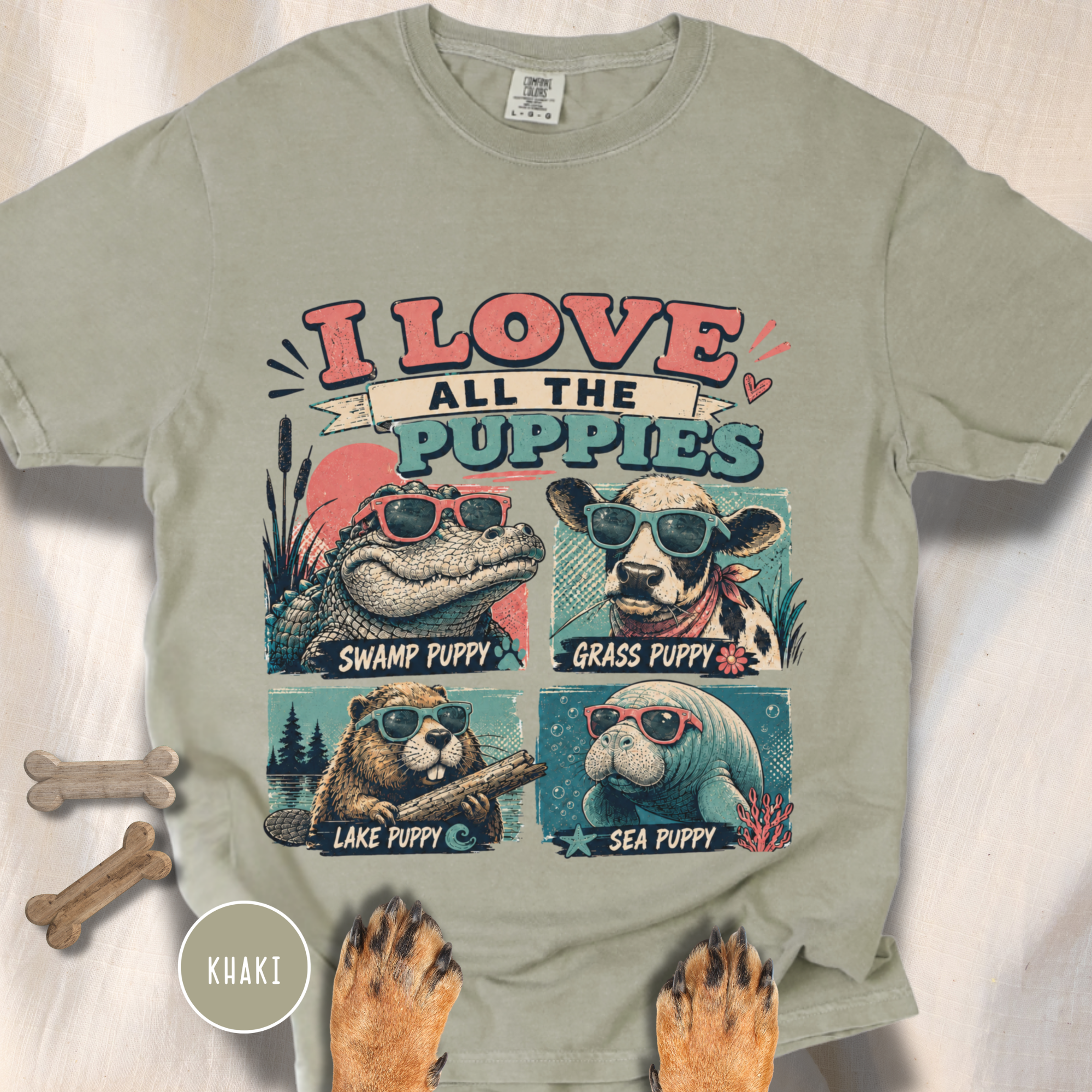 I Love All the Puppies T-shirt