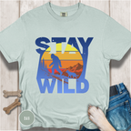 Stay Wild Big Foot and Dog T-shirt