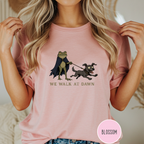 We Walk at Dawn Dog and Frog T-shirt