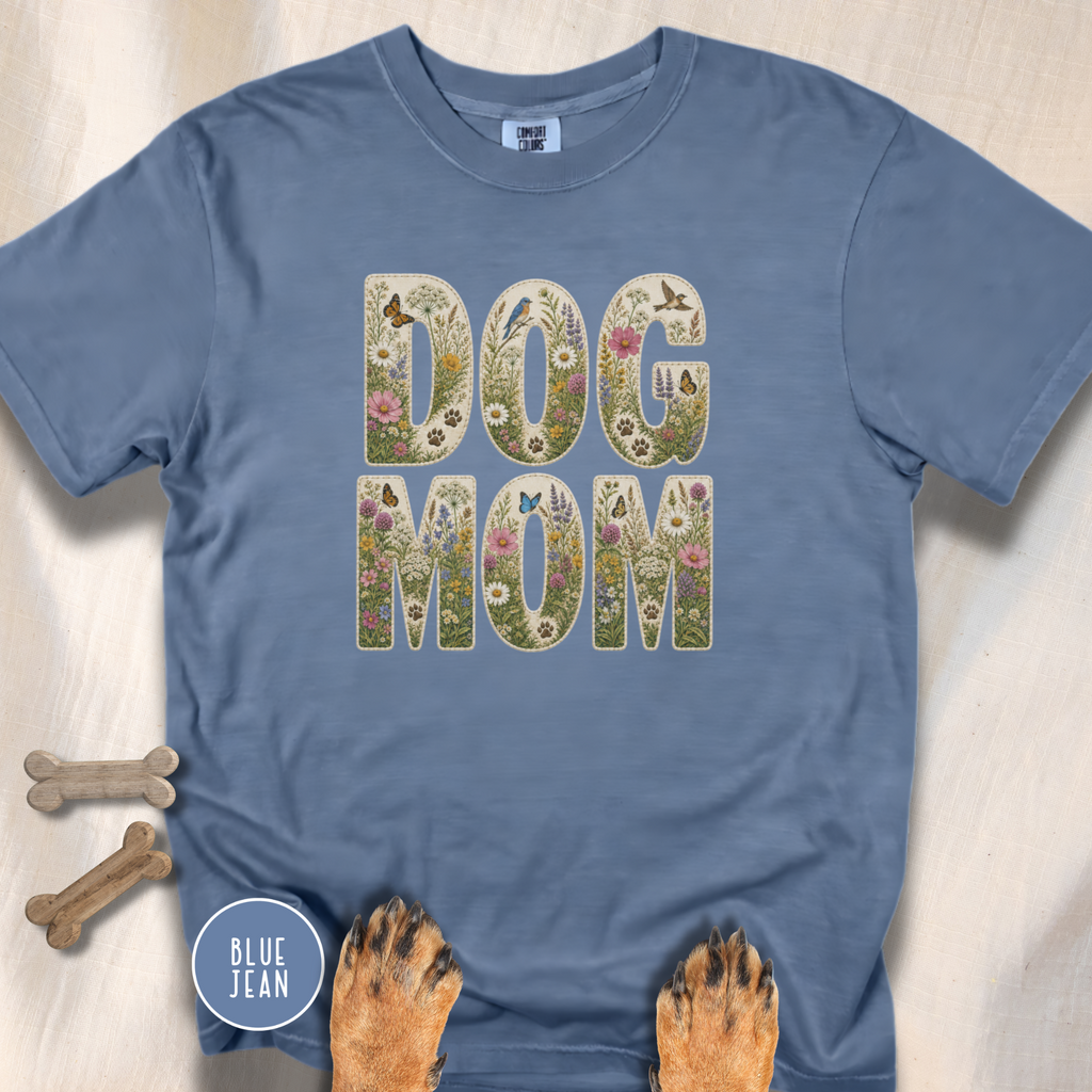 Wildflower Meadow Dog Mom T-shirt