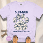 Shark Theme Song Paw Print T-shirt