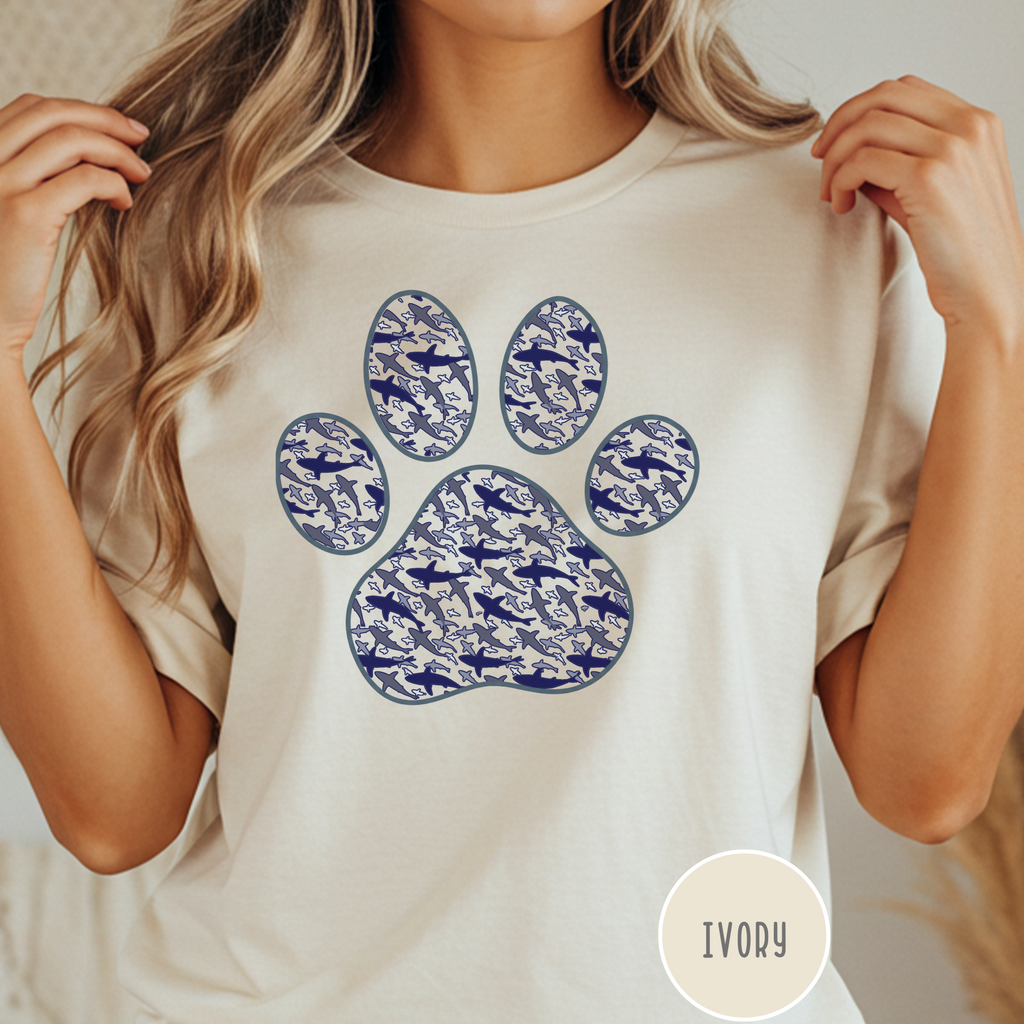 Sharks in the Paw-ter T-shirt