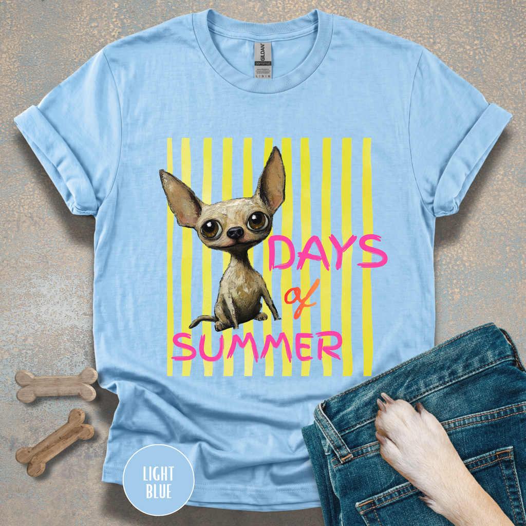 Dog Days of Summer Chihuahua Graphic T-Shirt