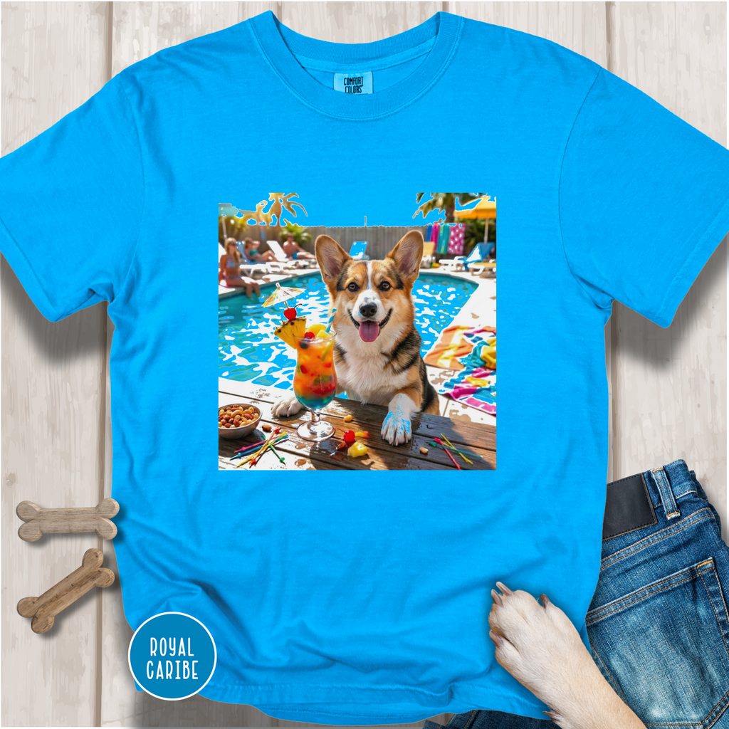 Corgi Pool Party T-Shirt