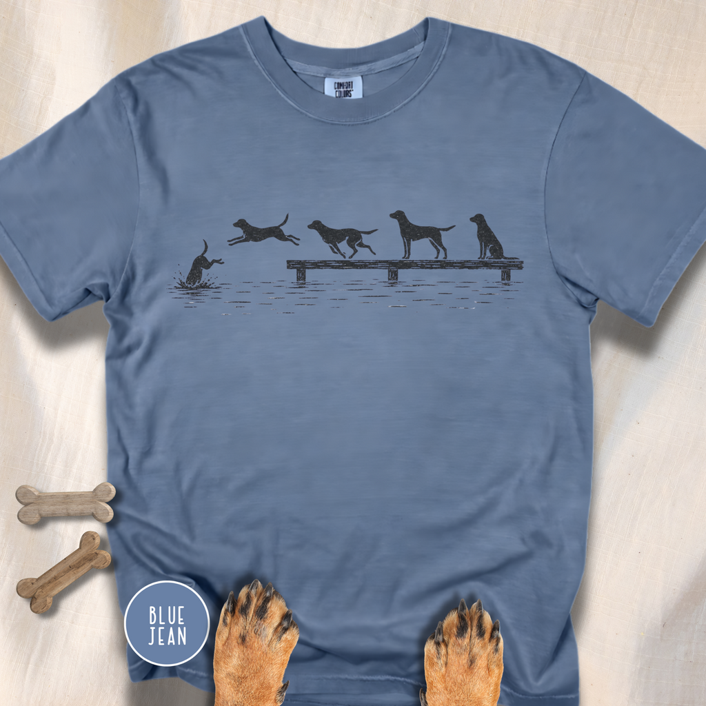 Dock Diving Dog T-Shirt