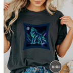 Aurora Borealis Wolf  T-Shirt