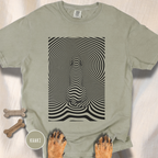 Gazing into Eternity Optical Art T-shirt