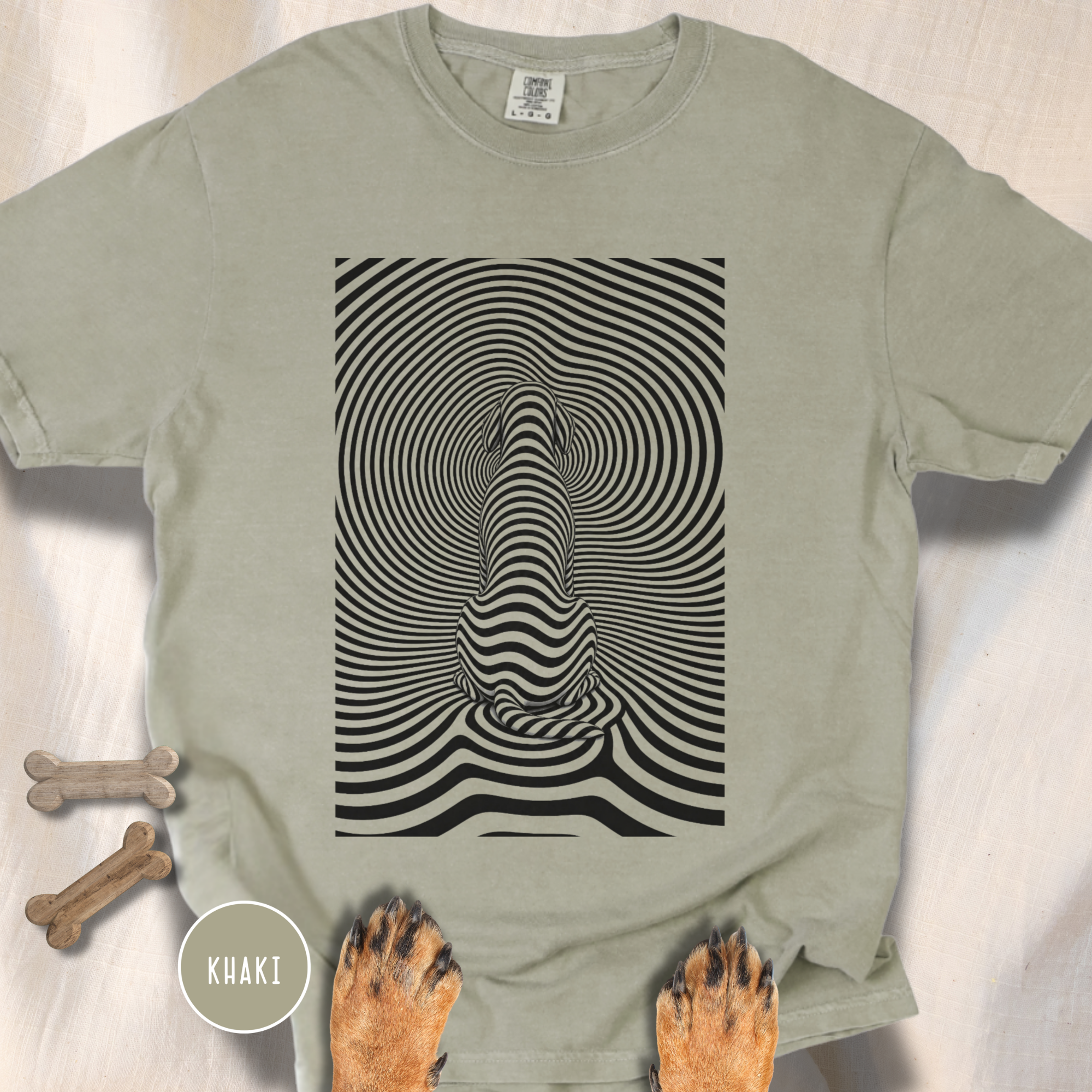 Gazing into Eternity Optical Art T-shirt