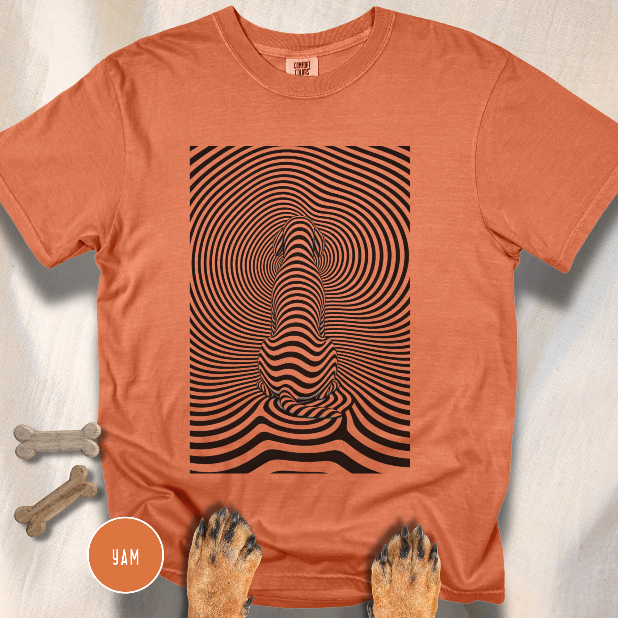 Gazing into Eternity Optical Art T-shirt