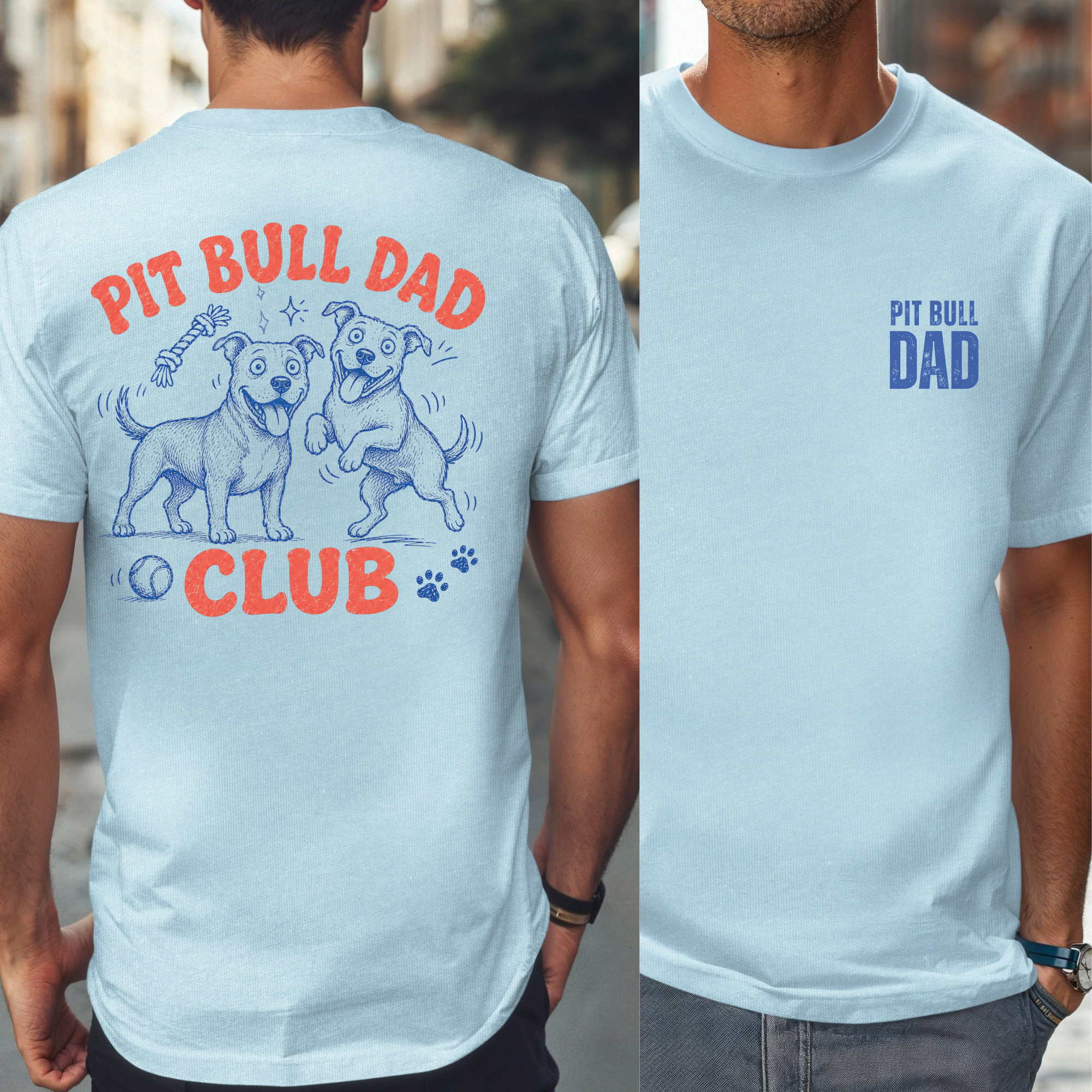 Pit Bull Dad Club T-Shirt