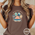 Coastal Dog Lover T-Shirt for Beach Loving Dog Moms