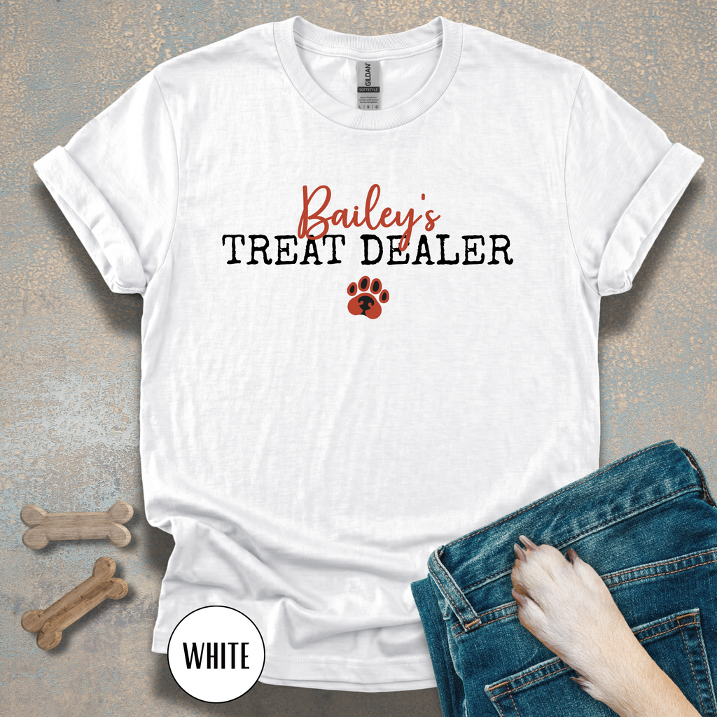 Personalized Treat Dealer Dog Lover T-shirt