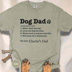 Personalized Dog Dad Definition T-shirt