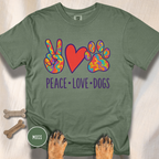 Peace Love Dogs T-shirt