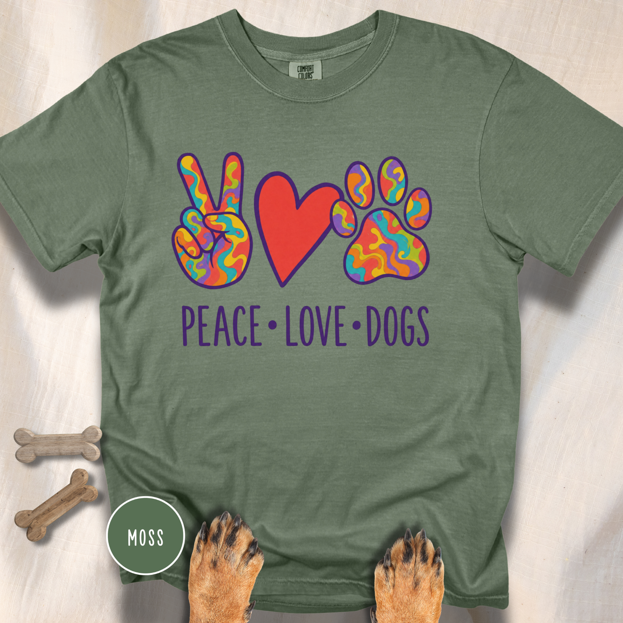 Peace Love Dogs T-shirt