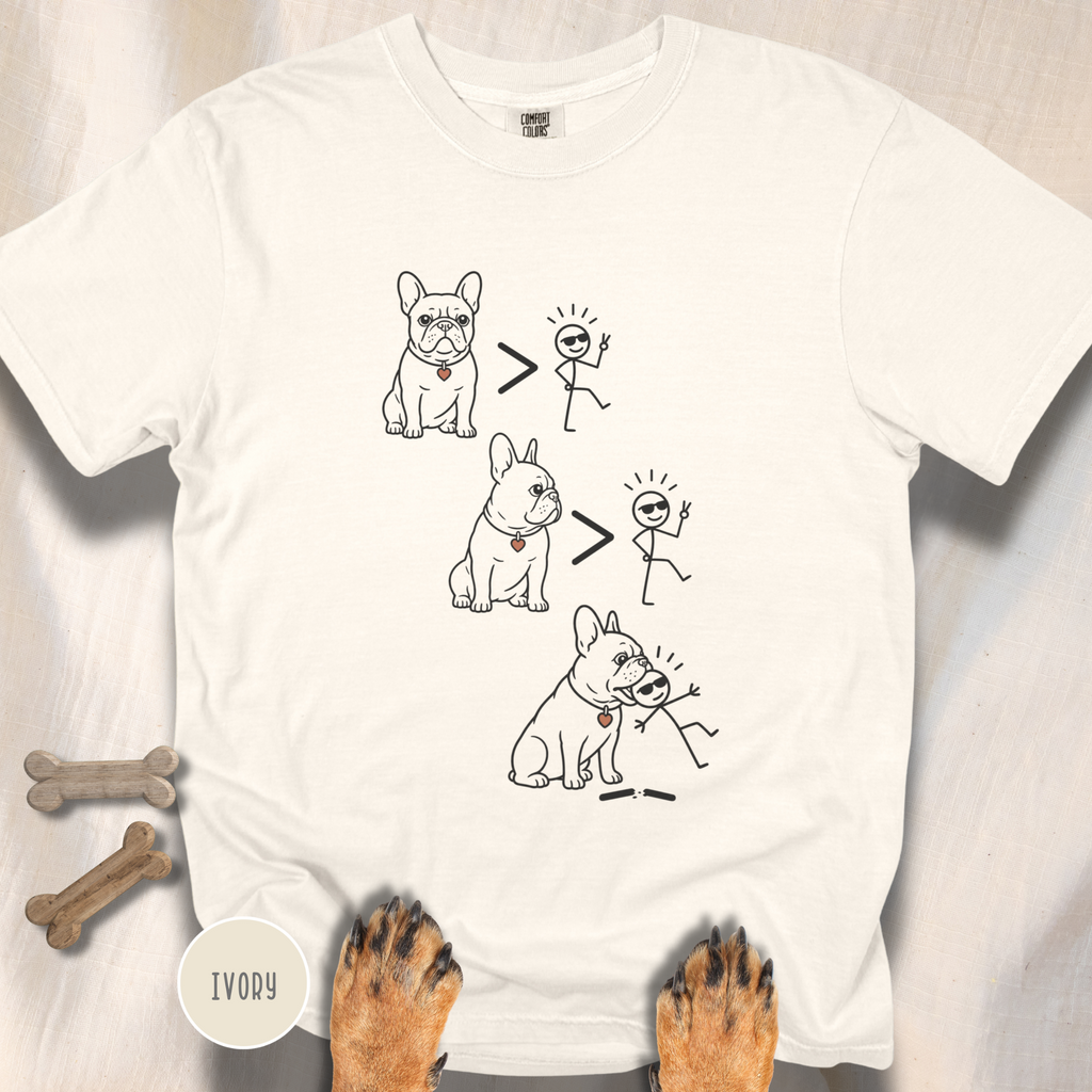 Frenchie > People Nom Nom  T-shirt