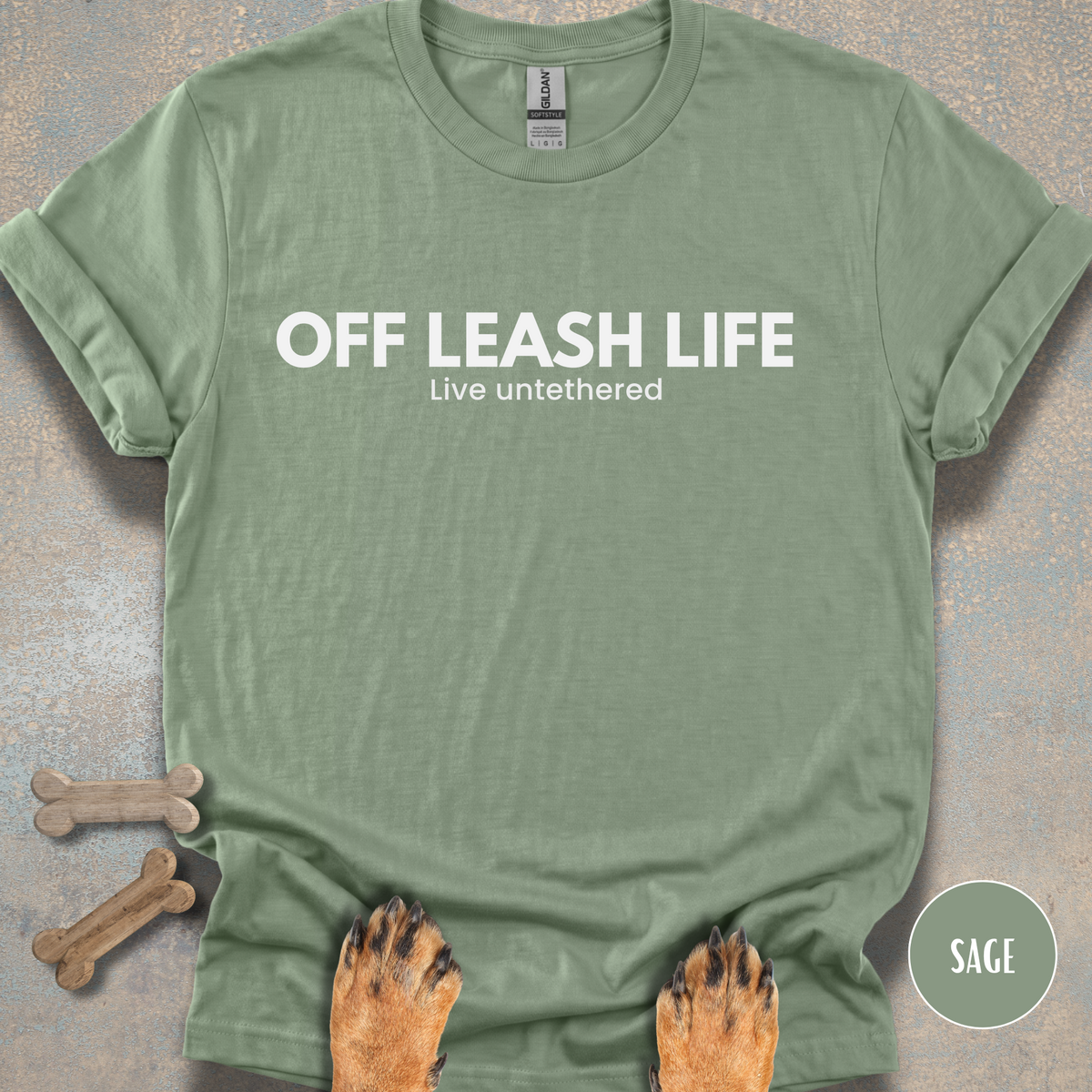 Off Leash Life “Live Untethered” T-shirt