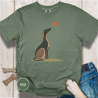 A Dog in Autumn T-shirt