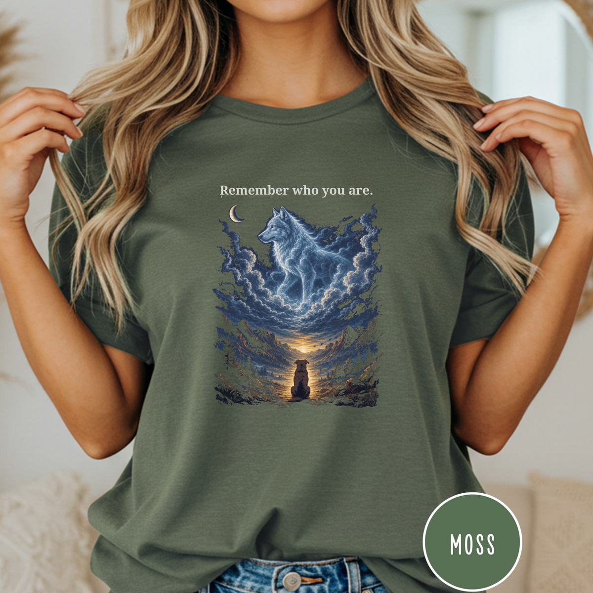 Remember Who You Are Wolf T-shirt