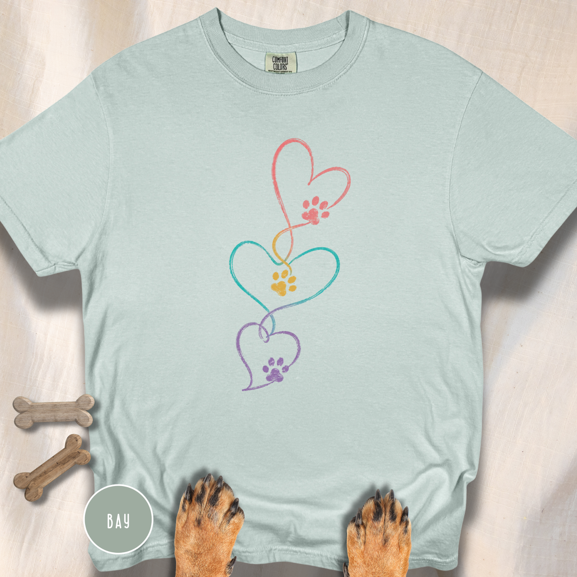Heart Linked Paw T-shirt