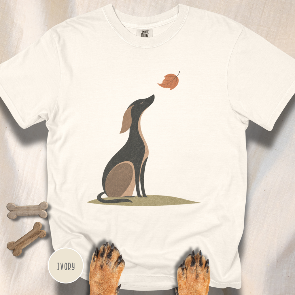 A Dog in Autumn T-shirt