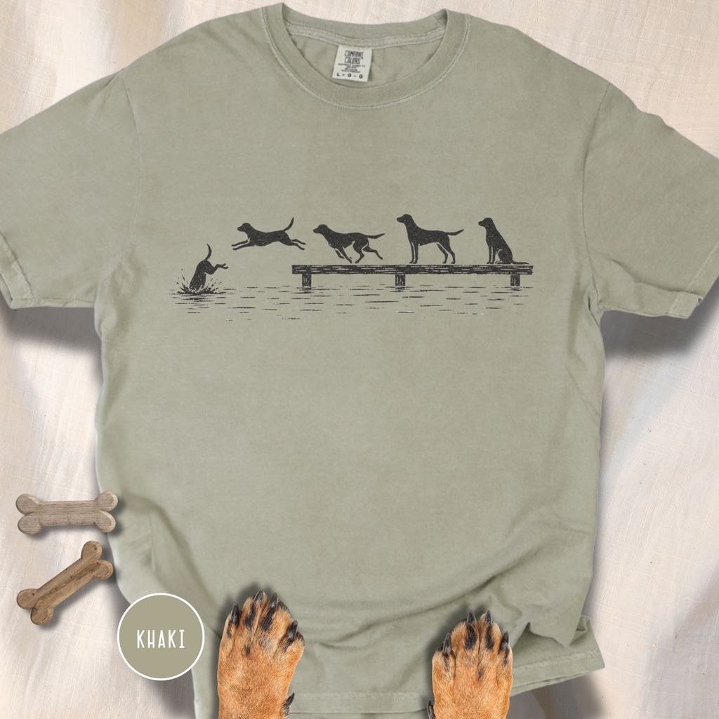 Dock Diving Dog T-Shirt