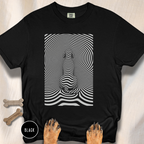 Gazing into Eternity Optical Art T-shirt
