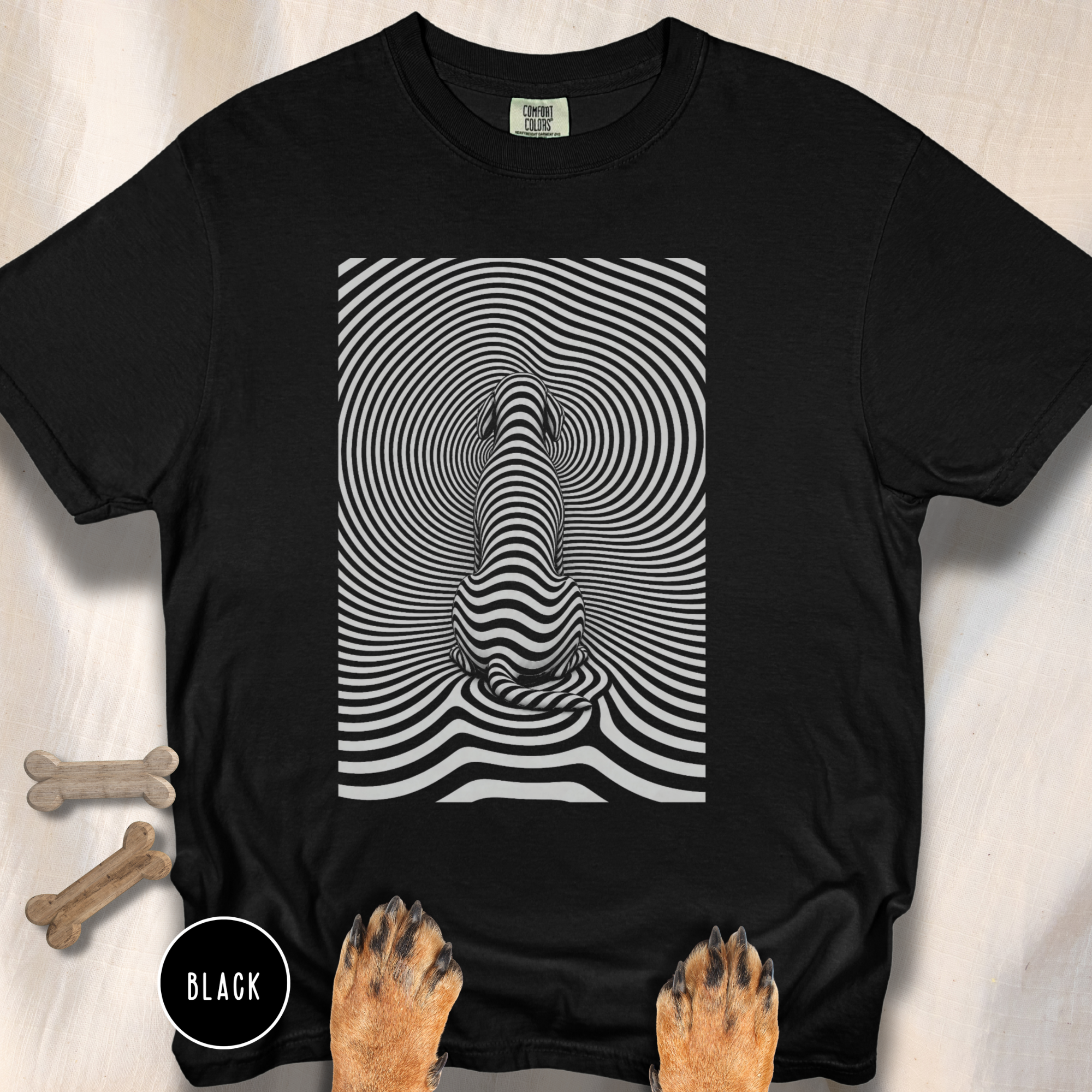 Gazing into Eternity Optical Art T-shirt