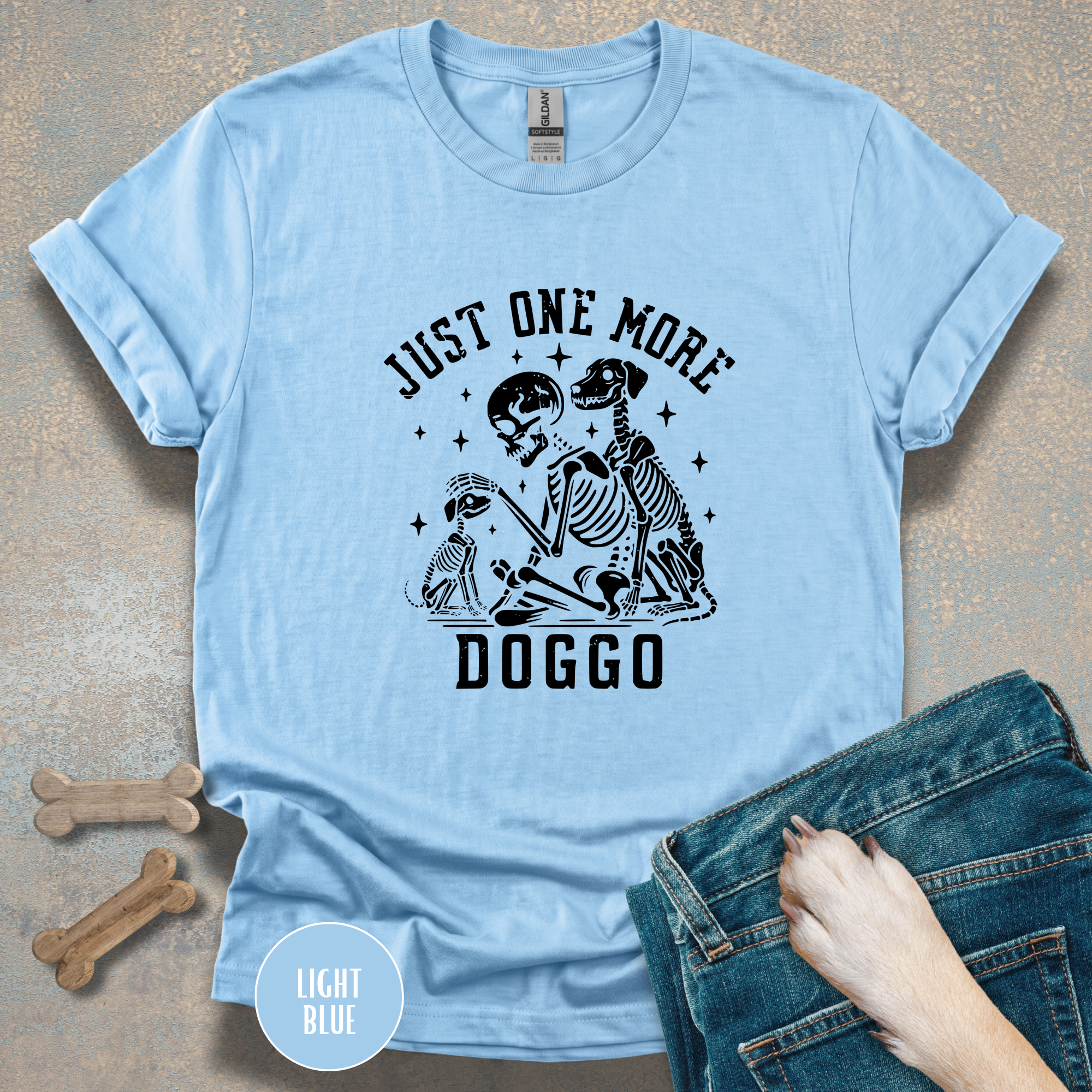 Just One More Doggo Tee | Skeleton Rescue Dog Lover T-shirt