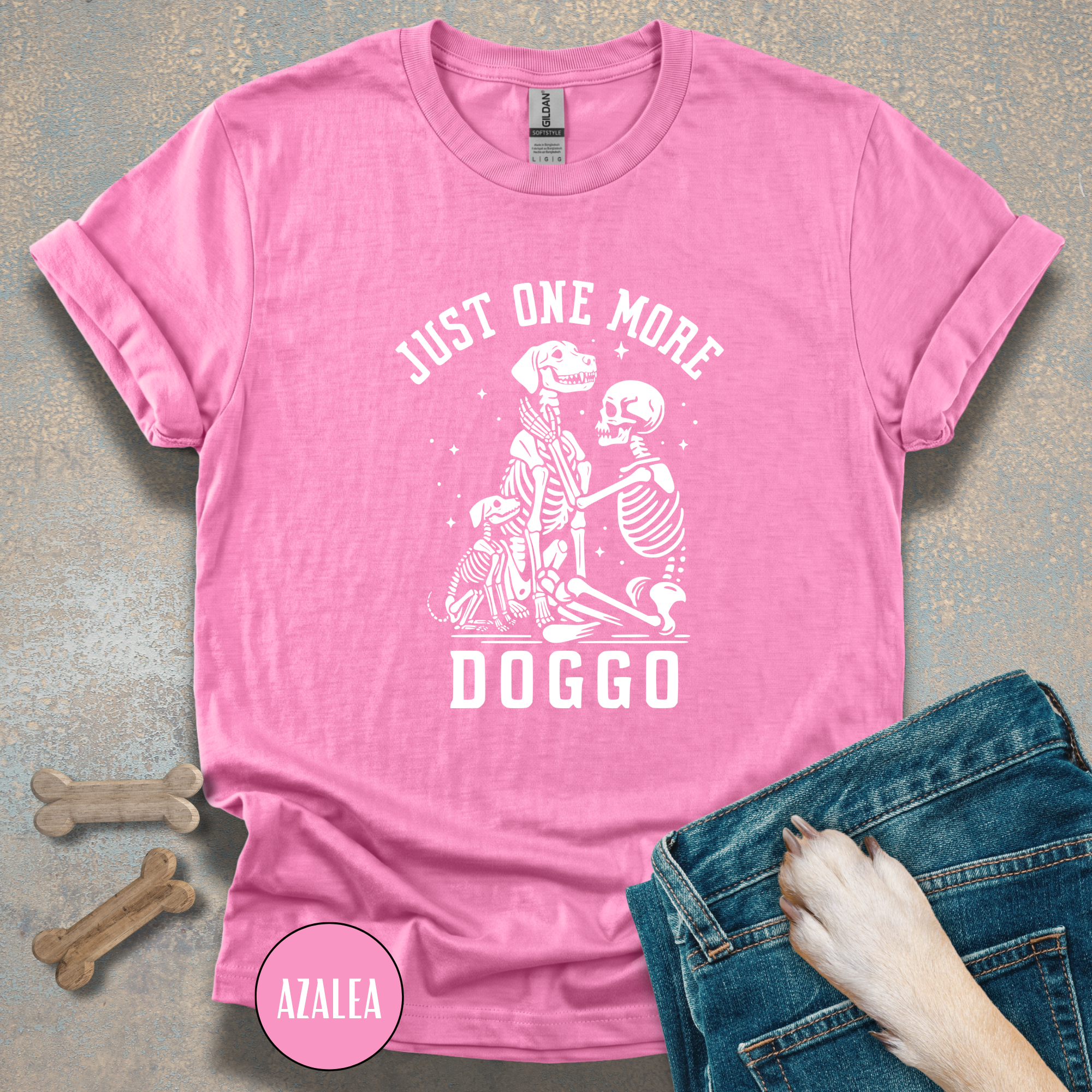 Just One More Doggo Adoption Shirt | Skeleton Rescue Dog Lover T-shirt
