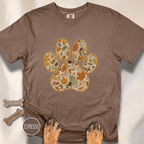 Fall in the Forest Vintage Botanical Dog Paw T-Shirt