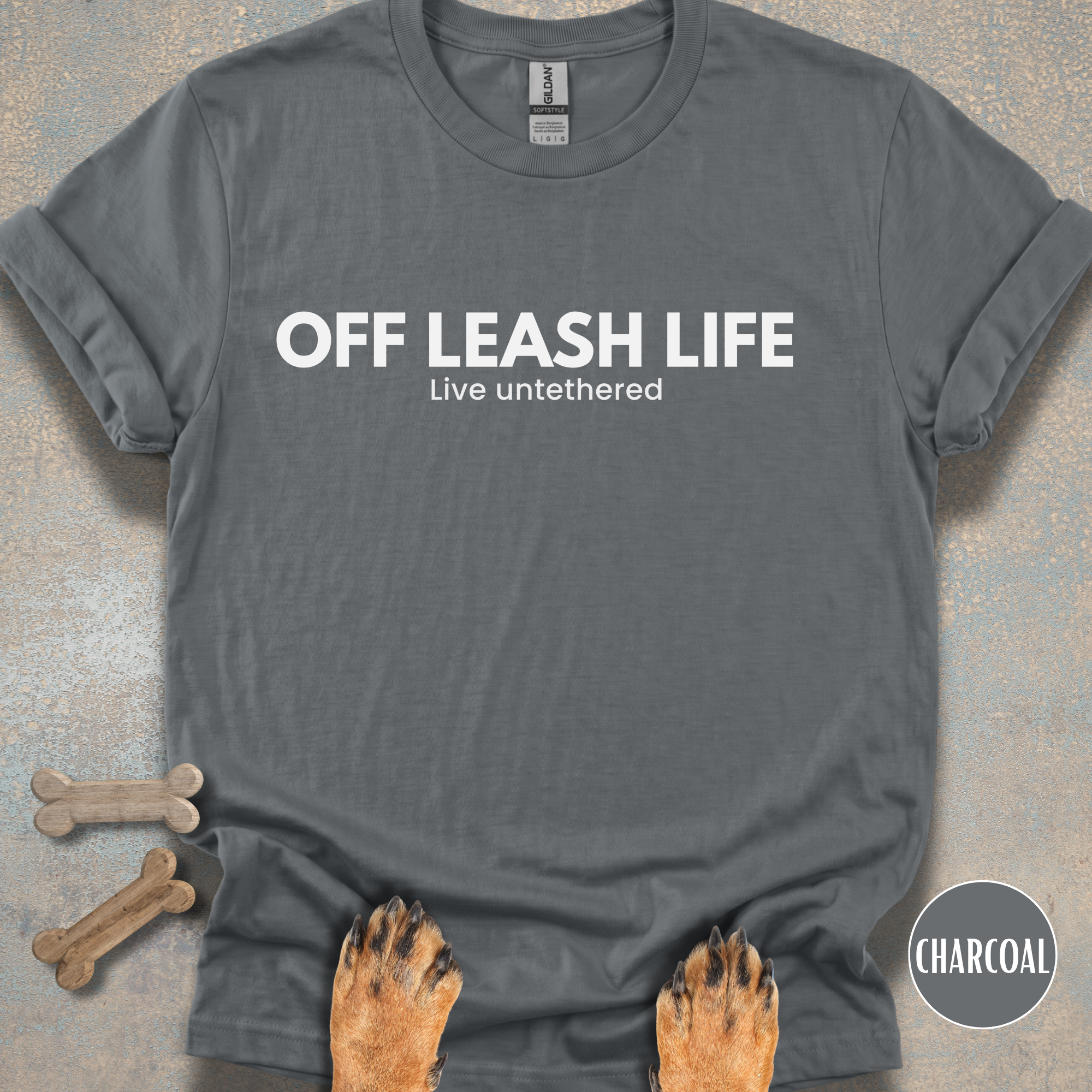 Off Leash Life “Live Untethered” T-shirt