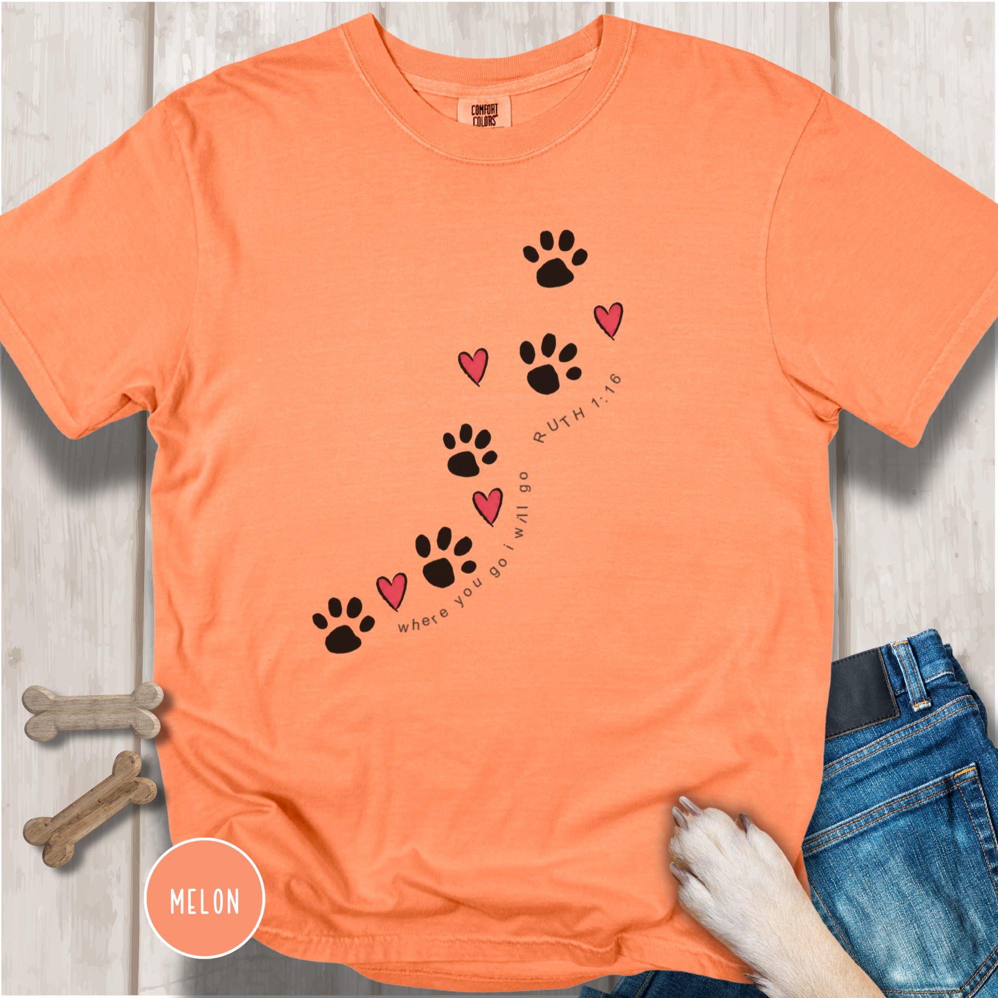 Paws and Hearts Trail T-shirt