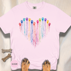 Paw Print Paint Heart T-shirt