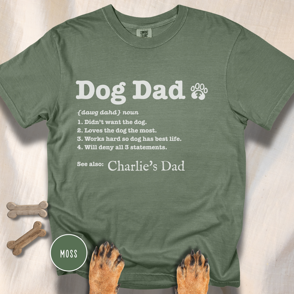 Personalized Dog Dad Definition T-shirt