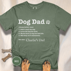 Personalized Dog Dad Definition T-shirt