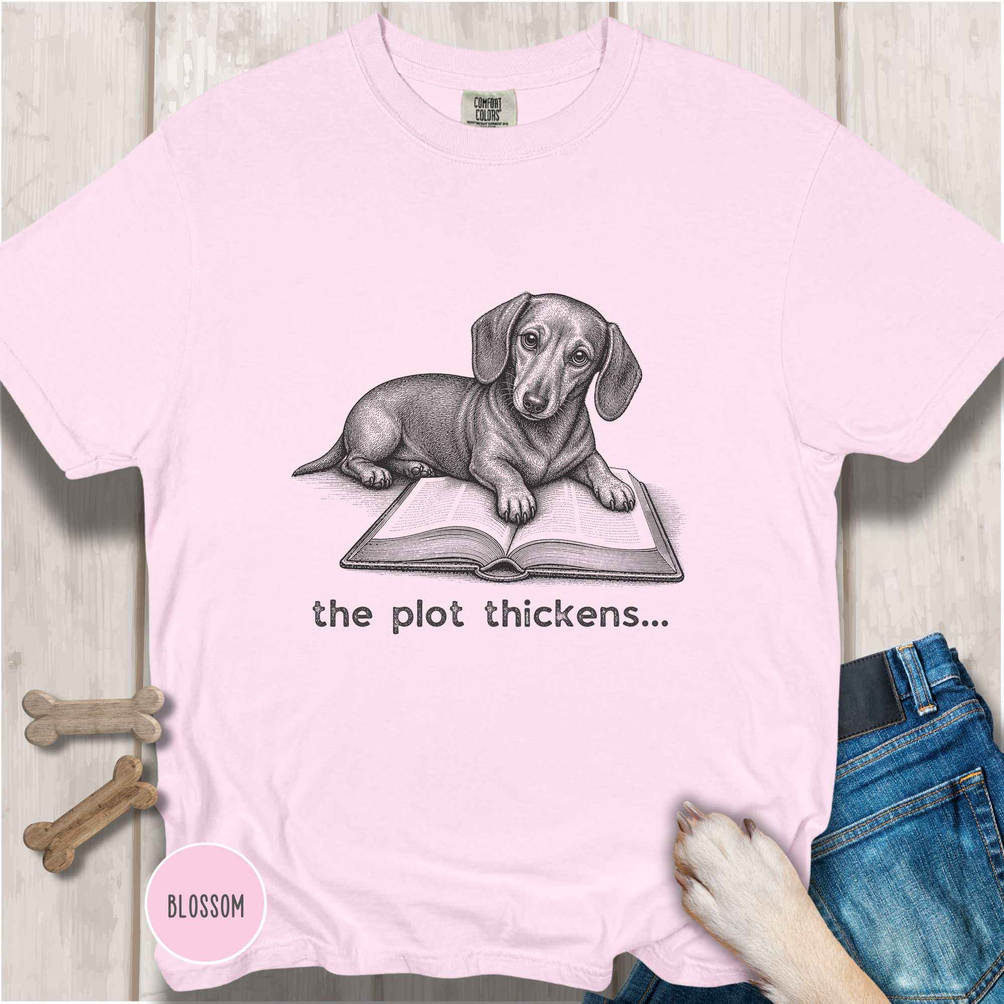 Dachshund The Plot Thickens T-shirt