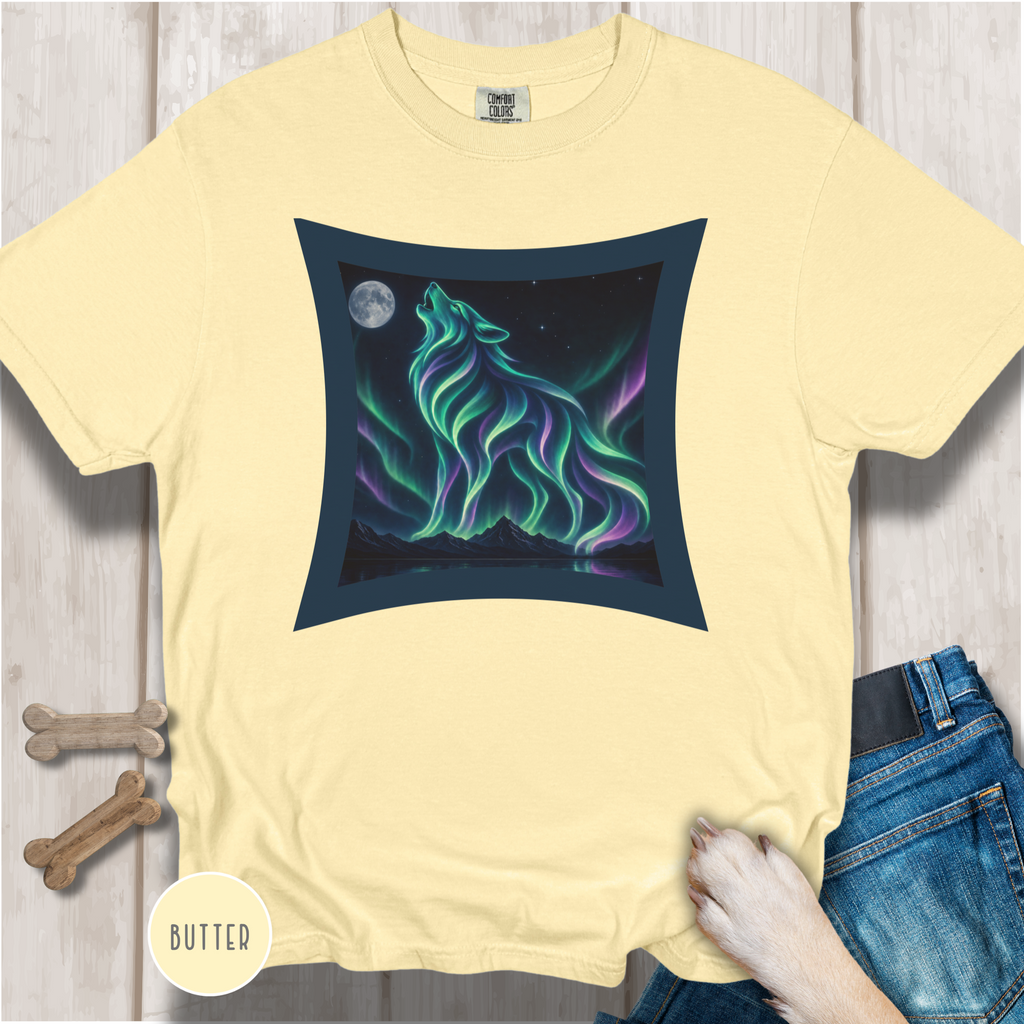 Aurora Borealis Wolf  T-Shirt