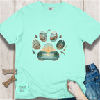 Lake Life Dog Paw T-Shirt
