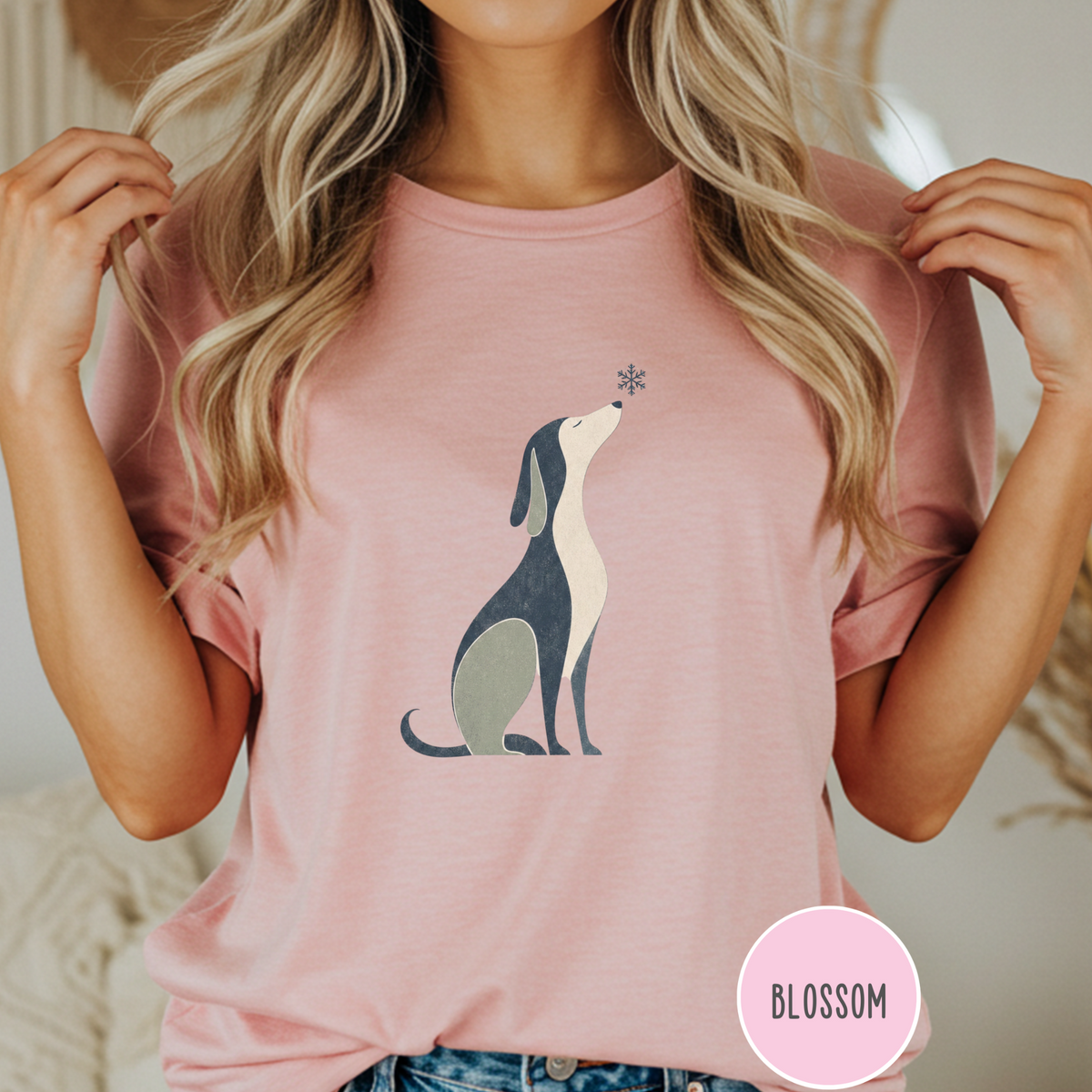 When the Snow Flies Dog T-shirt